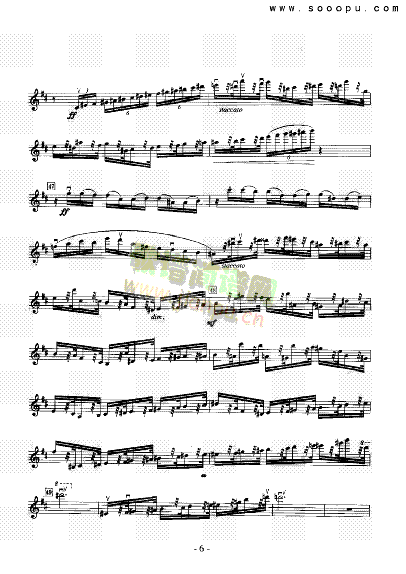 交响组曲—独奏弦乐类小提琴(其他乐谱)6