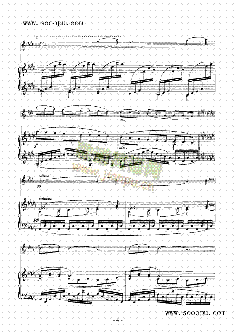 月光—弦乐类小提琴(其他乐谱)7