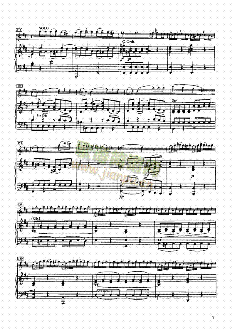 小提琴协奏曲弦乐类小提琴(其他乐谱)7