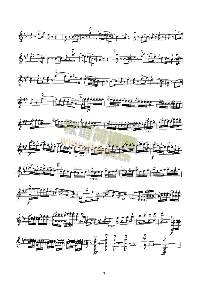 主题与变奏曲第3首弦乐类小提琴(其他乐谱)7