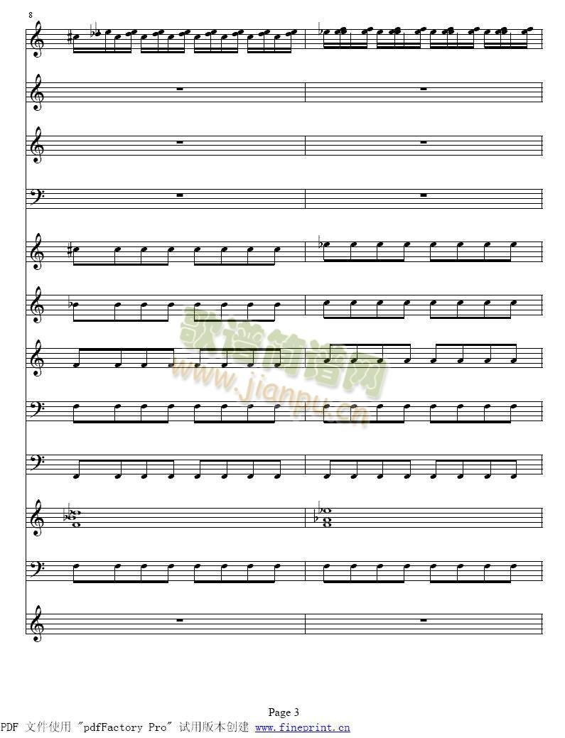 维瓦尔蒂四季 冬小提琴协奏曲1-8(其他)3