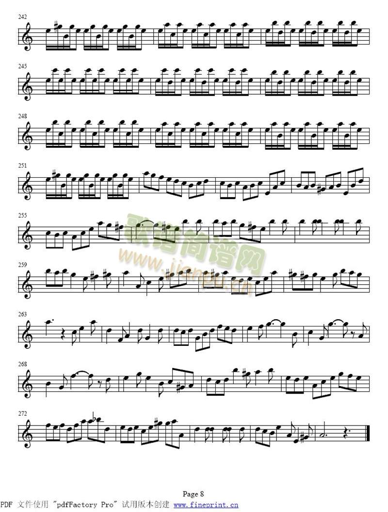 巴赫a小调小提琴协奏曲1-8(其他)8