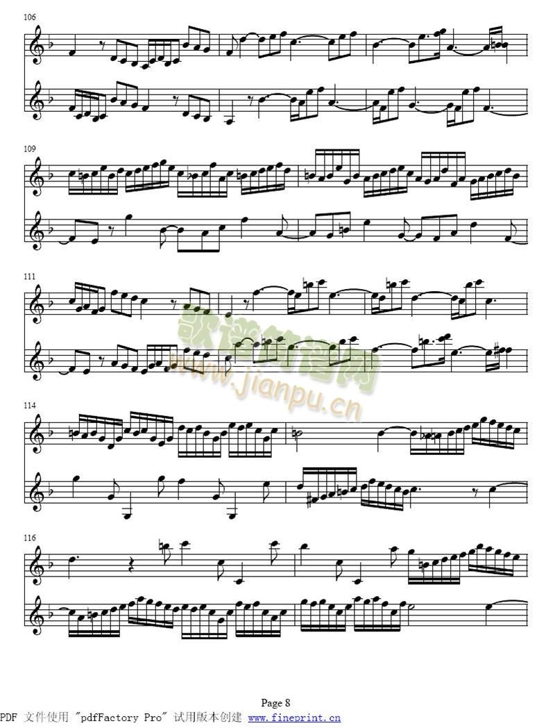 d小调两支小提琴协奏曲8-14(其他)1