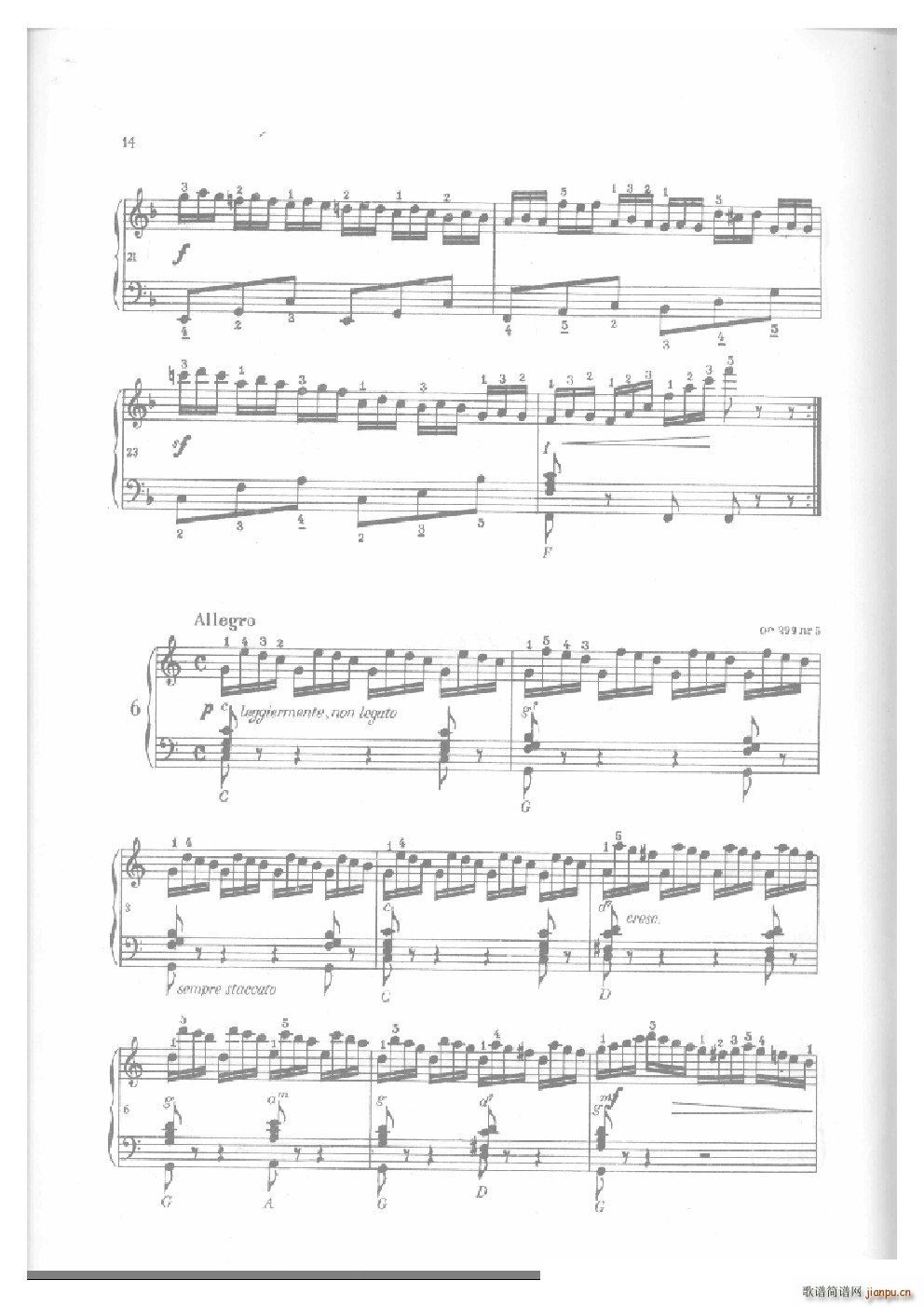 车尔尼手风琴练习曲集 Ⅱ(手风琴谱)13