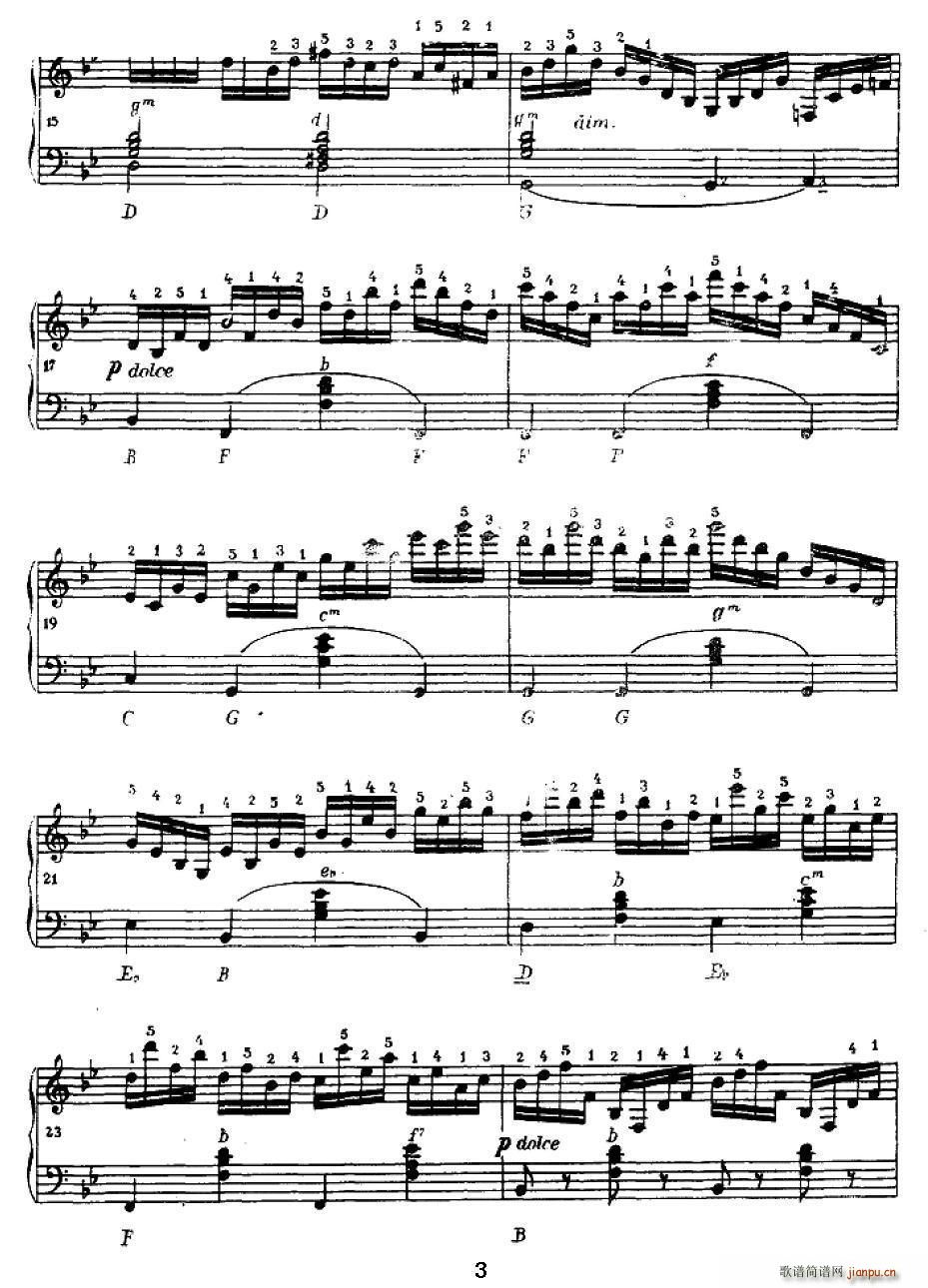 手风琴练习曲 5(手风琴谱)3