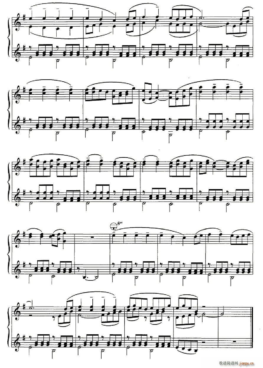 斯特拉文斯基 八首自由低音手风琴小品(手风琴谱)6