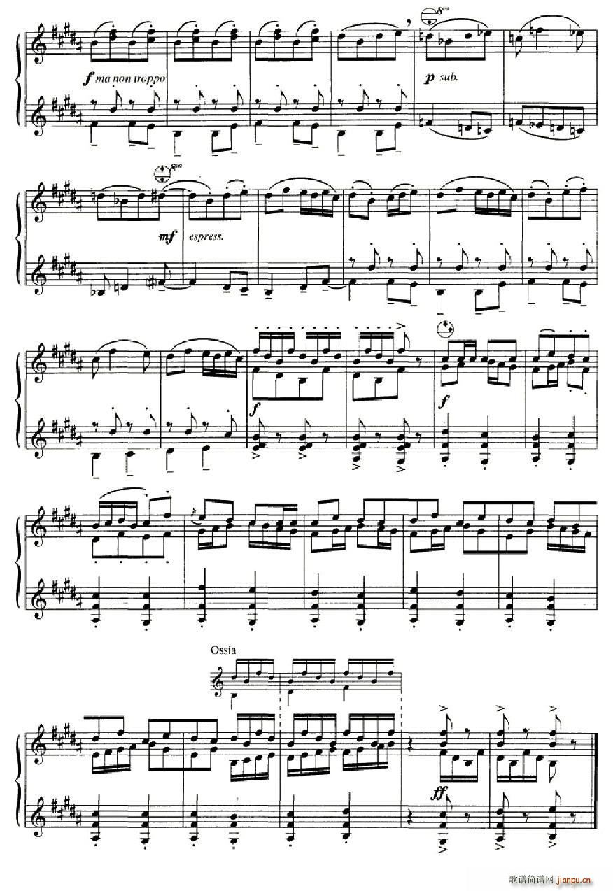 斯特拉文斯基 八首自由低音手风琴小品(手风琴谱)8