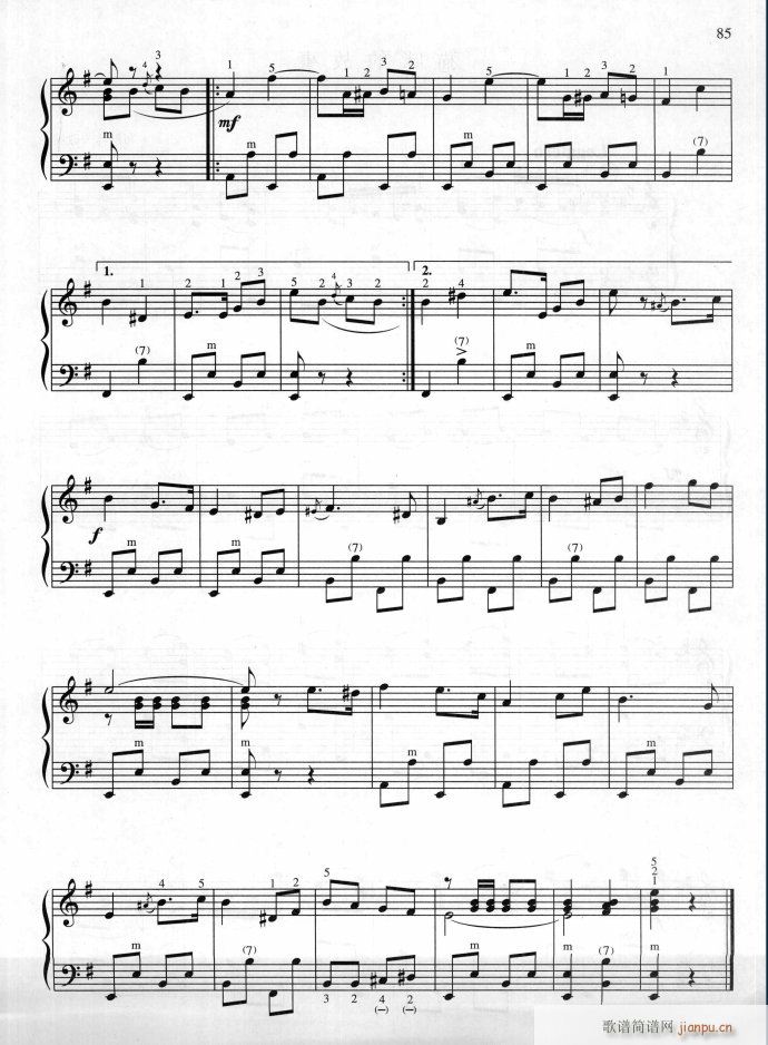 斯拉夫女人的告别(手风琴谱)3