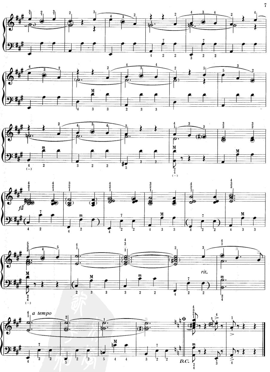 在巴黎的天空下(手风琴谱)3