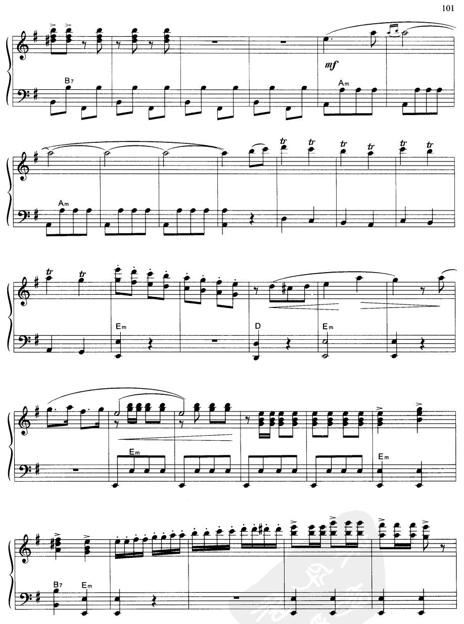 春满天山(手风琴谱)5