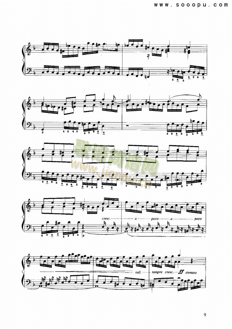 d小调托卡塔与赋格键盘类手风琴(其他乐谱)9