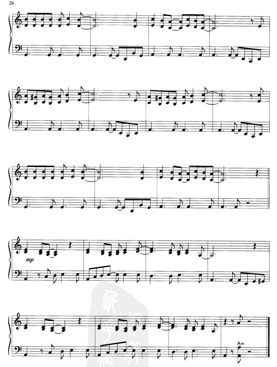 美丽的妈咪(手风琴谱)3