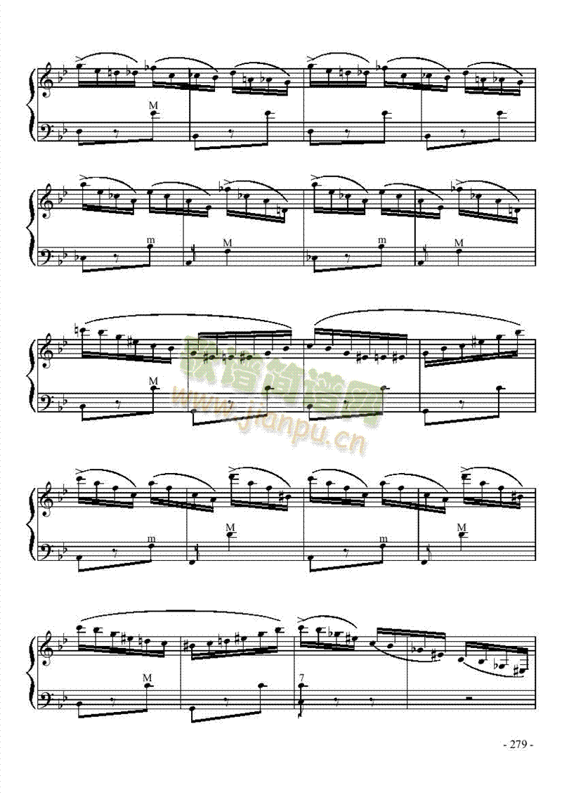 十级乐曲键盘类手风琴(其他乐谱)8