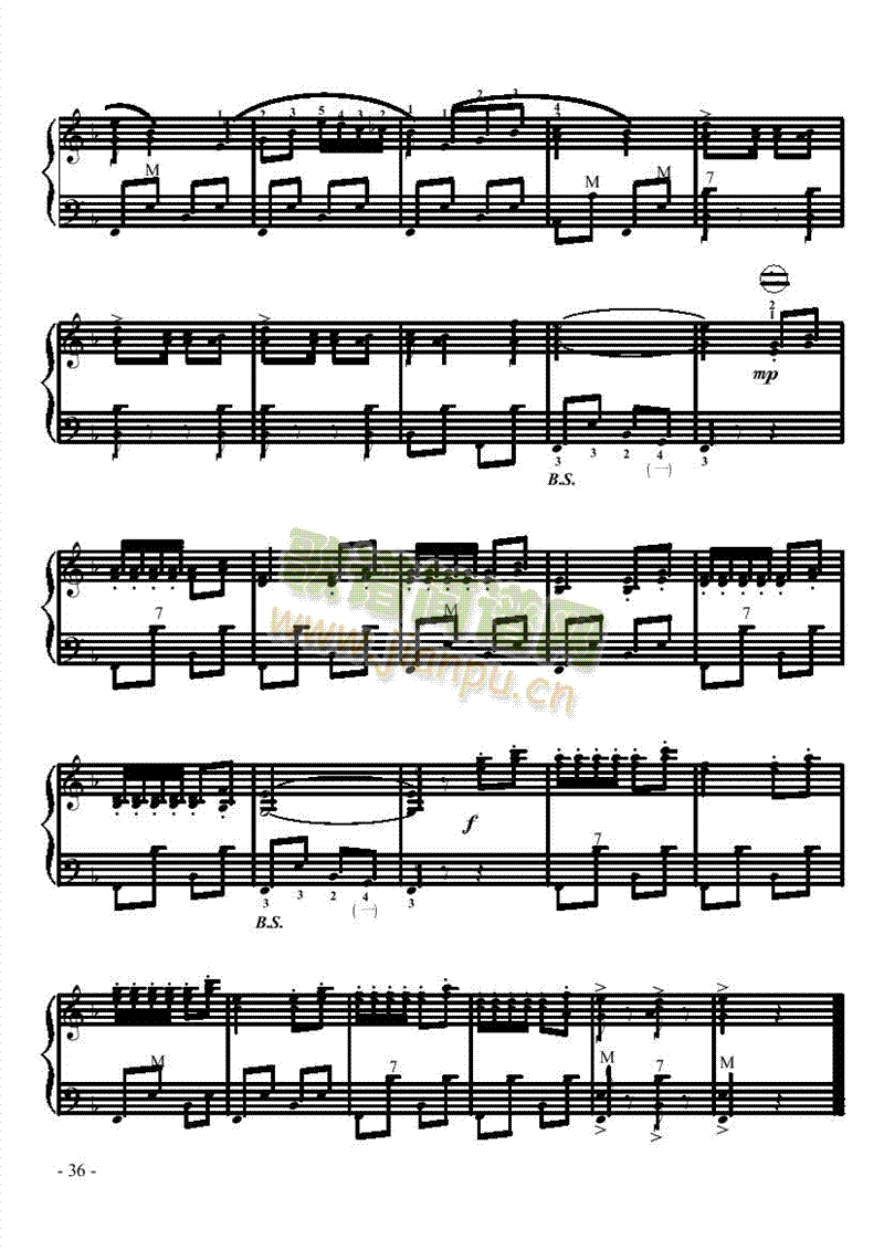 三级乐曲键盘类手风琴(其他乐谱)3