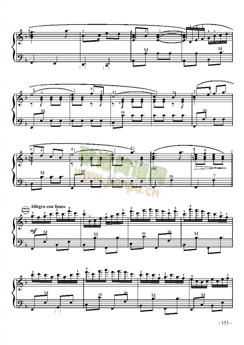 七级乐曲键盘类手风琴(其他乐谱)6