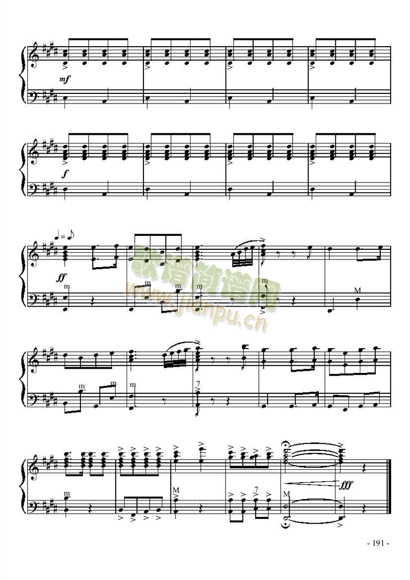 打虎上山(手风琴谱)10