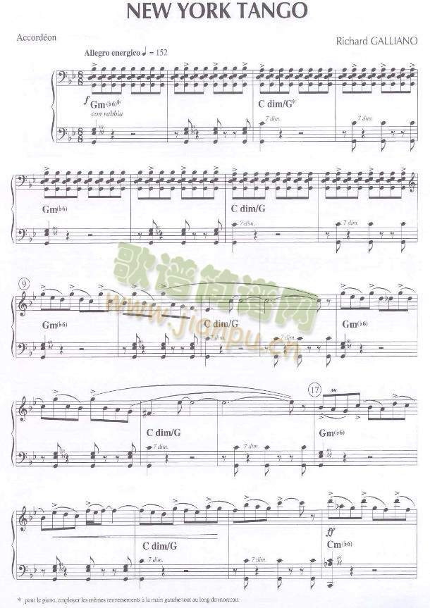 newyorktango(手风琴谱)1