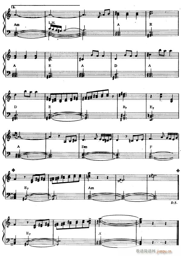 西班牙小夜曲2(电子琴谱)1