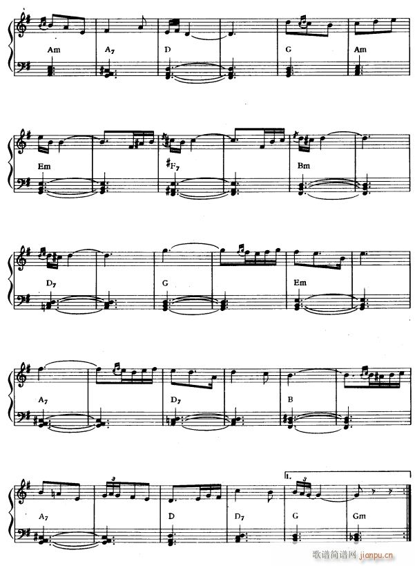 爱情小夜曲2(电子琴谱)1