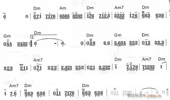 吐鲁番的葡萄熟了2(电子琴谱)1