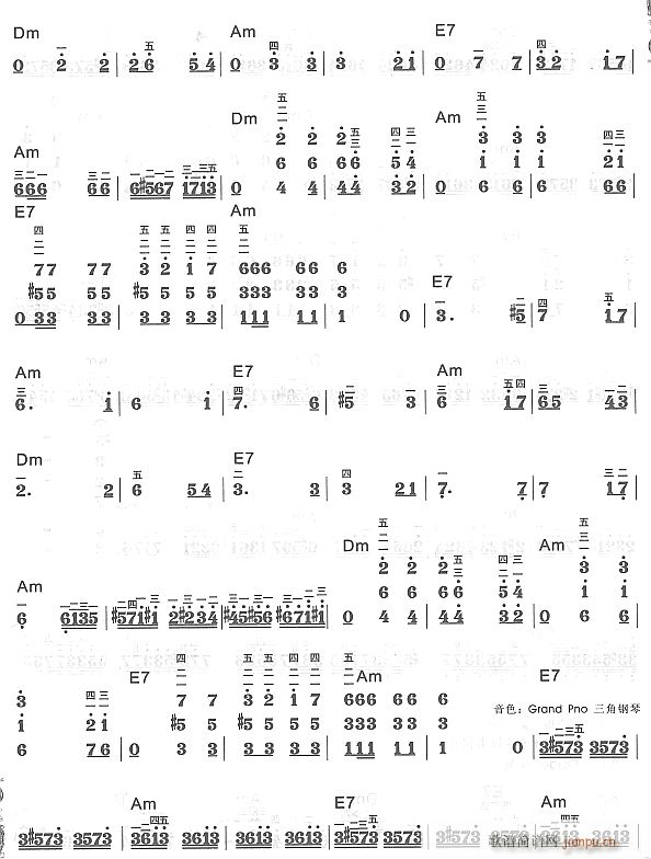 狂欢舞曲2(电子琴谱)1