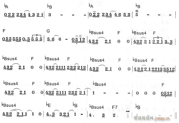 爱不爱我2(电子琴谱)1