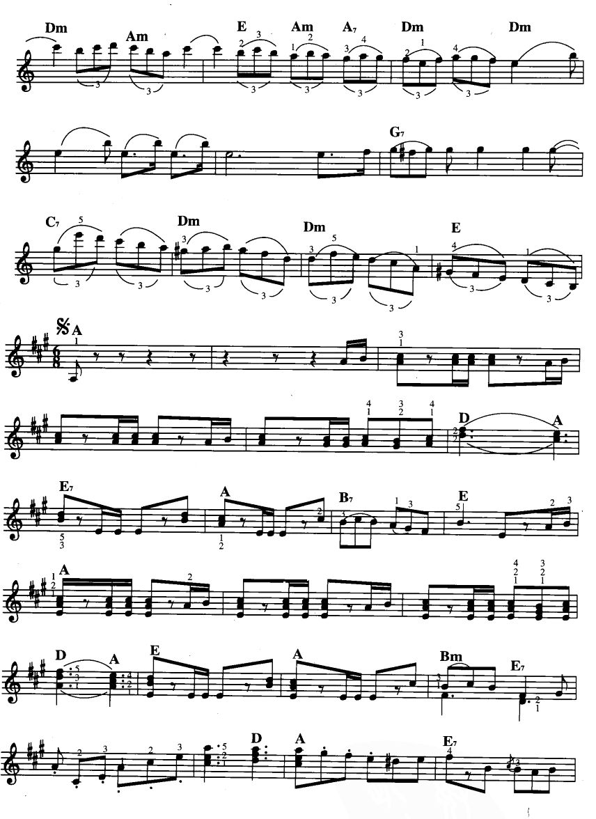 轻骑兵序曲(电子琴谱)3