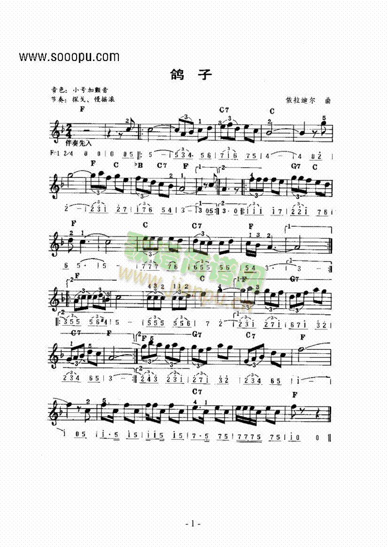 主题曲键盘类电子琴(其他乐谱)1