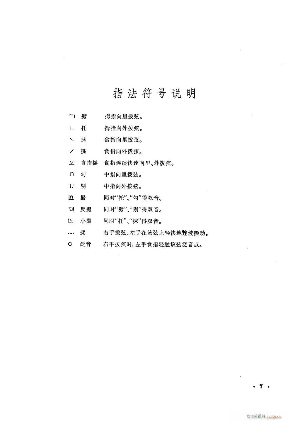 祖国一片新面貌 筝独奏(古筝扬琴谱)7