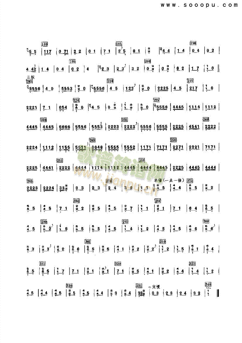 寒鸦戏水民乐类古筝(其他乐谱)7