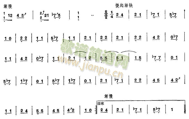 崖山哀(古筝扬琴谱)3