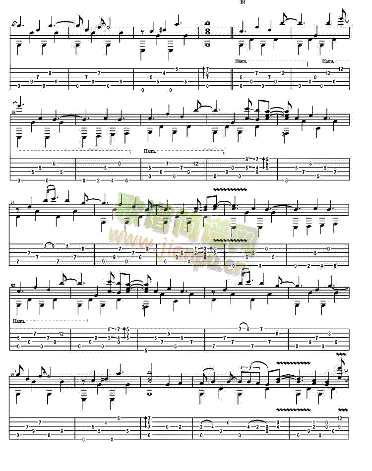 蓝风筝(三字歌谱)3