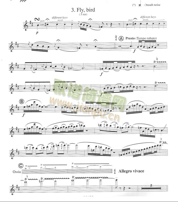 须川展也的毛绒鸟奏鸣曲三(萨克斯谱)1