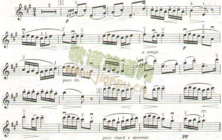 挪威舞曲(萨克斯谱)1