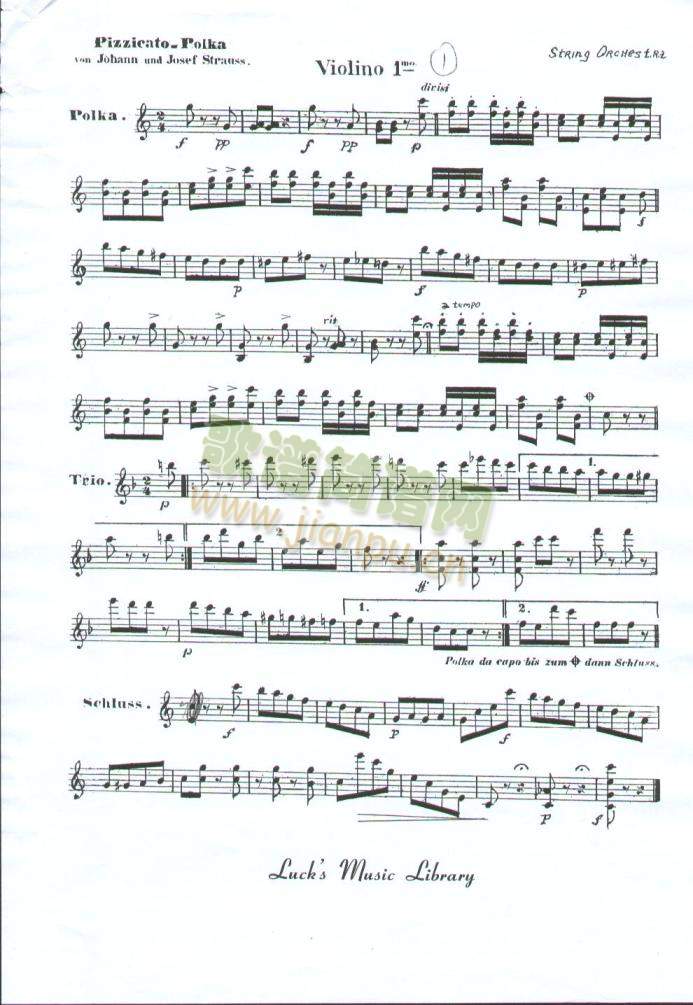 拨弦波尔卡(萨克斯谱)1