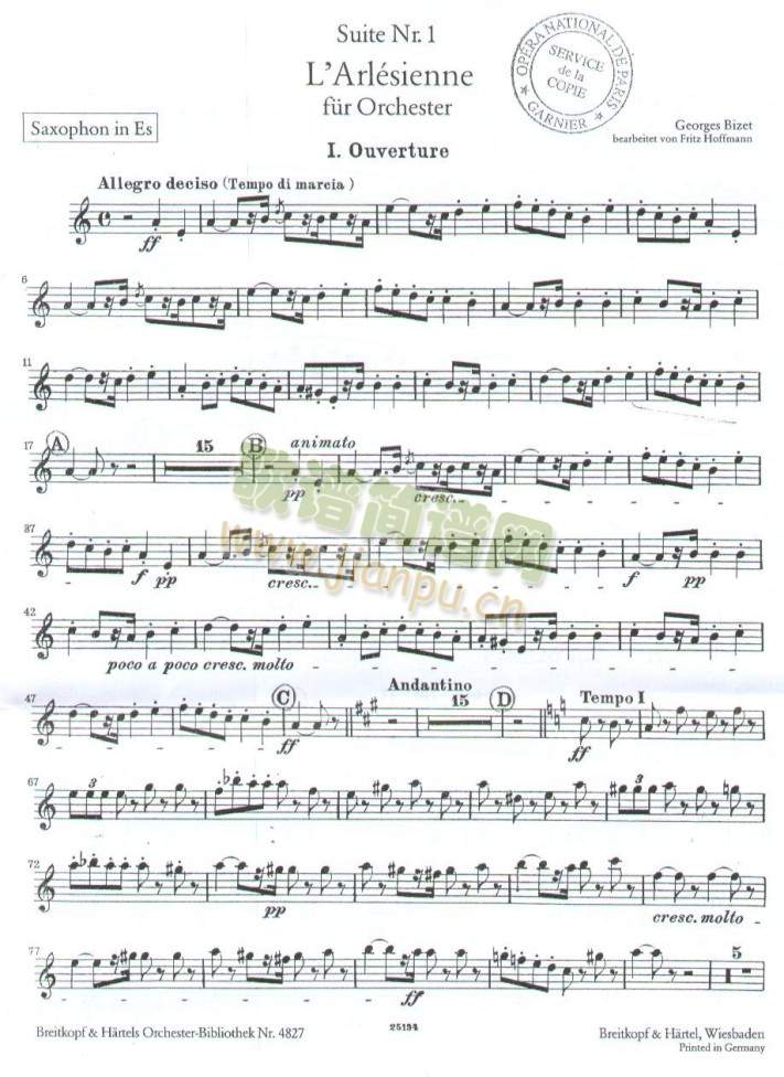 芭蕾舞剧(萨克斯谱)1