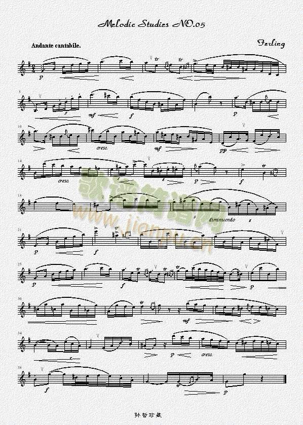 四十八首旋律练习曲之五(萨克斯谱)1