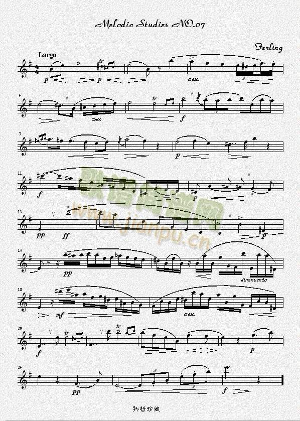 四十八首旋律练习曲之七(萨克斯谱)1