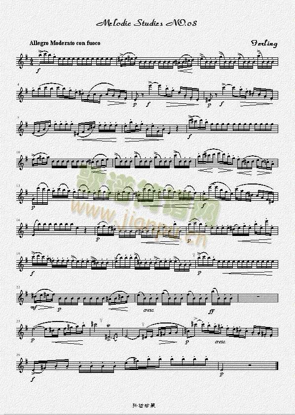 四十八首旋律练习曲之八(萨克斯谱)1