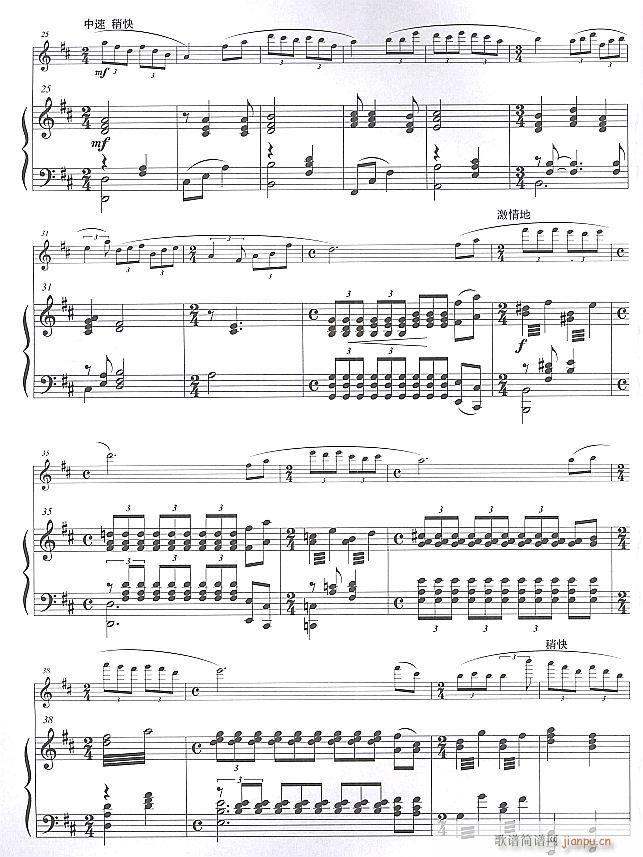 台湾情怀 长笛独奏 3(笛箫谱)1