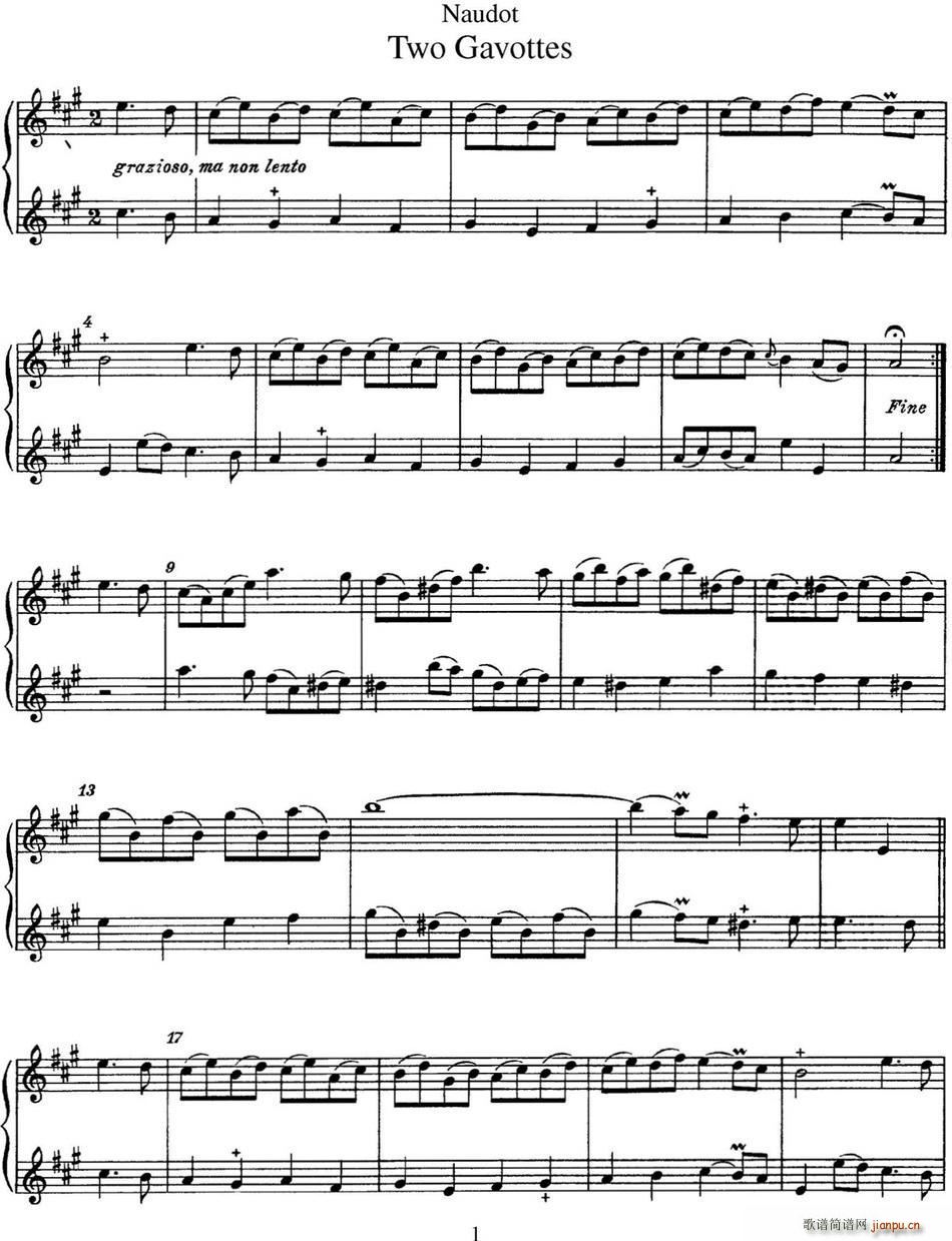 纳都特加沃特舞曲长笛重奏二首(笛箫谱)1