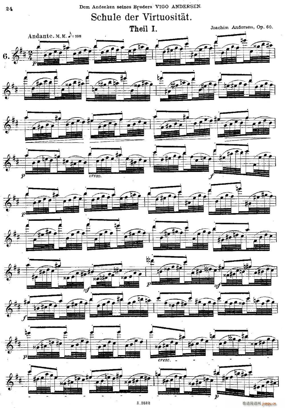 Schule der Virtuosit?t Op 60 6(笛箫谱)1