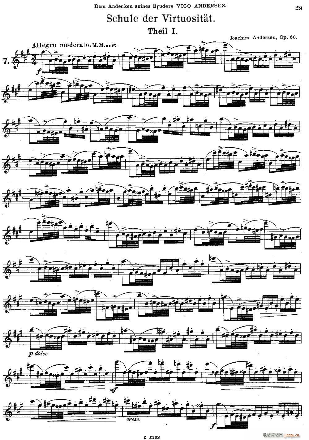Schule der Virtuosit?t Op 60 7(笛箫谱)1