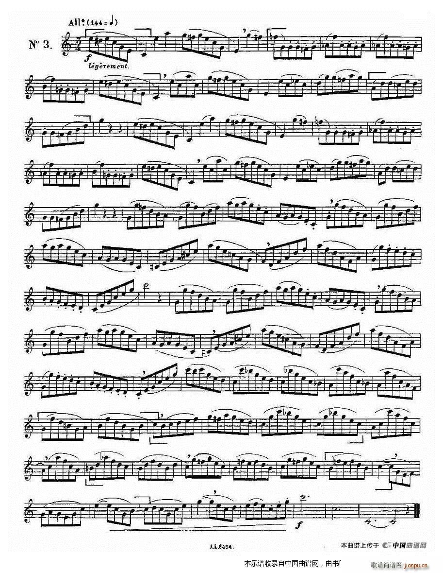 15首如歌的练习曲之1 5(笛箫谱)3