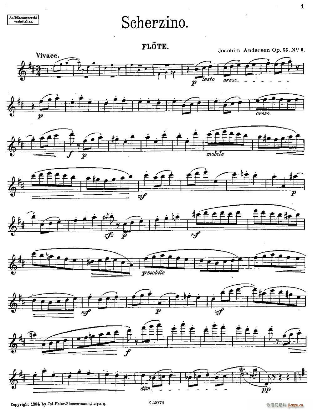 Scherzino Op 55 No 6(笛箫谱)1