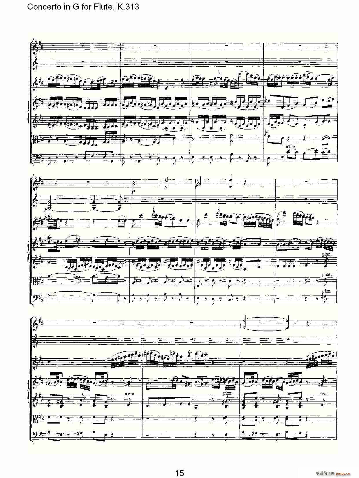 Concerto in G for Flute, K.313(笛箫谱)16