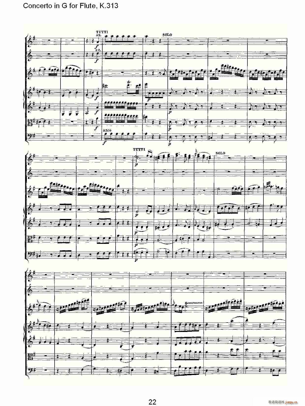 Concerto in G for Flute, K.313(笛箫谱)23