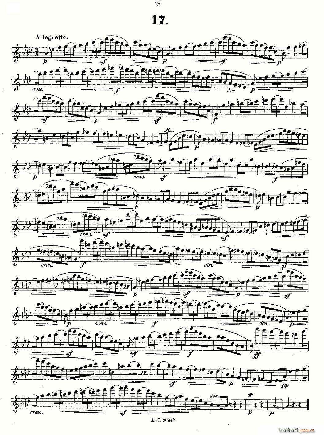 24首长笛练习曲(笛箫谱)6