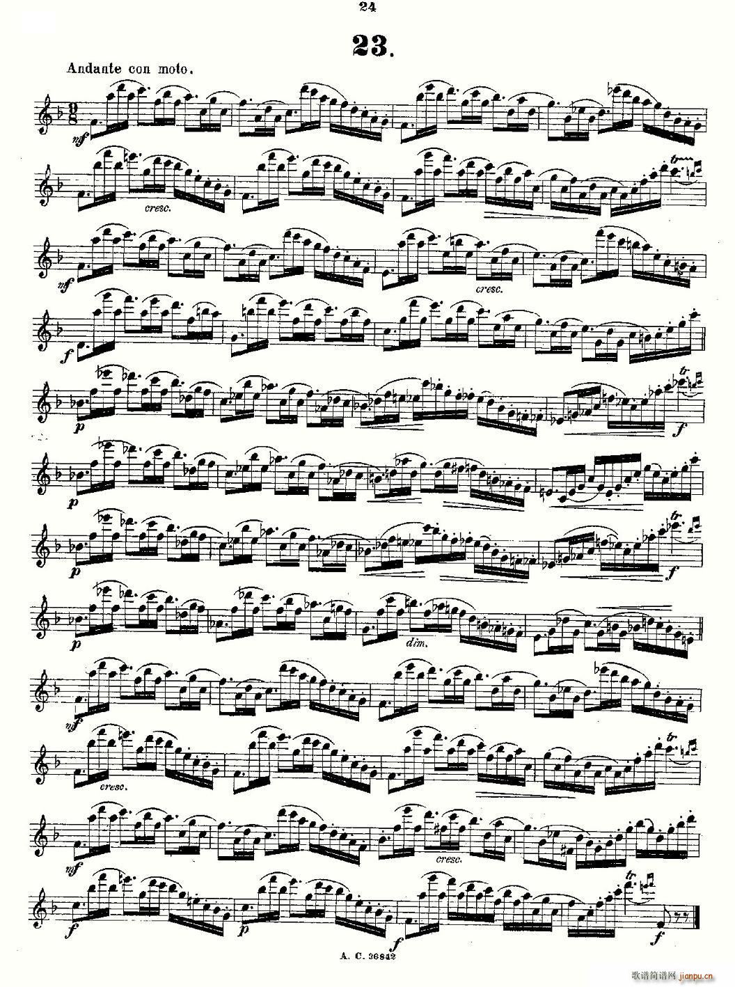 24首长笛练习曲(笛箫谱)12