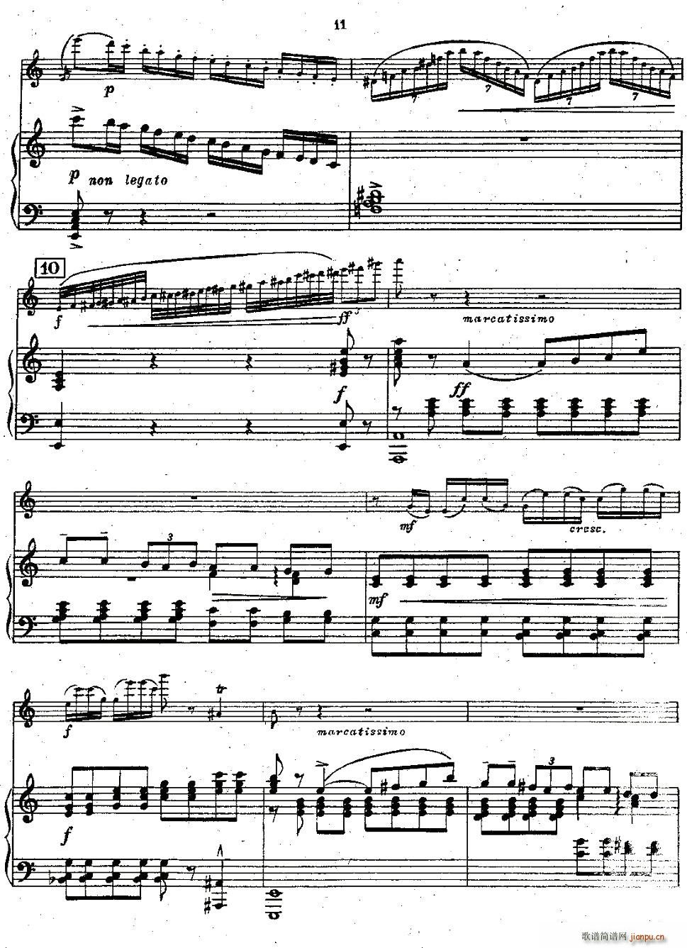 Chaminade Flute Concertino(笛箫谱)10